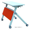 Factory direct metal office furniture modern mobile movable foldable training desk foldable school training table